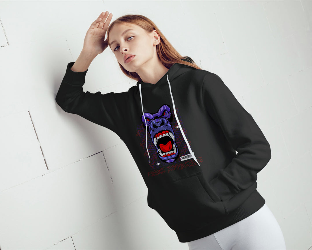 Unisex Primal Graphic Black Hoodie