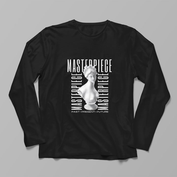 Masterpiece Long Sleeve Black T-Shirt