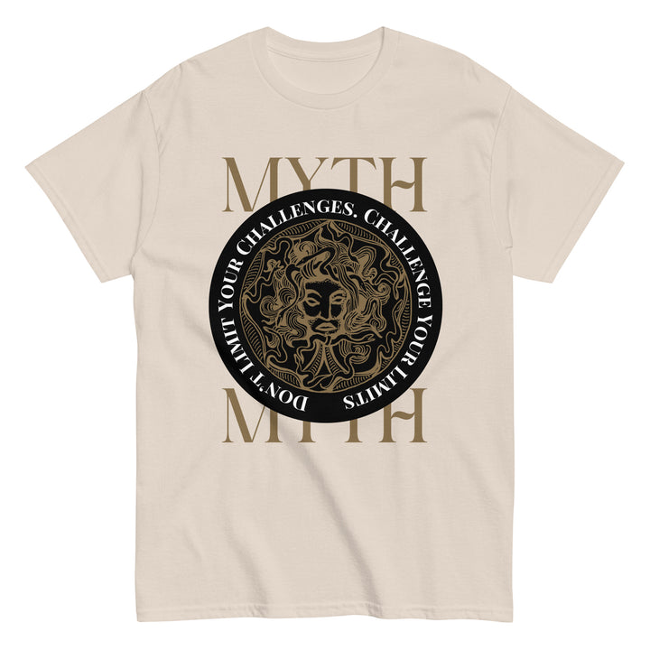 Myth Graphic Short Sleeve White, Tan, or Maroon T-Shirt