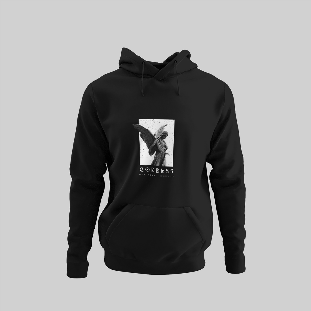 Goddess Graphic Black Hoodie