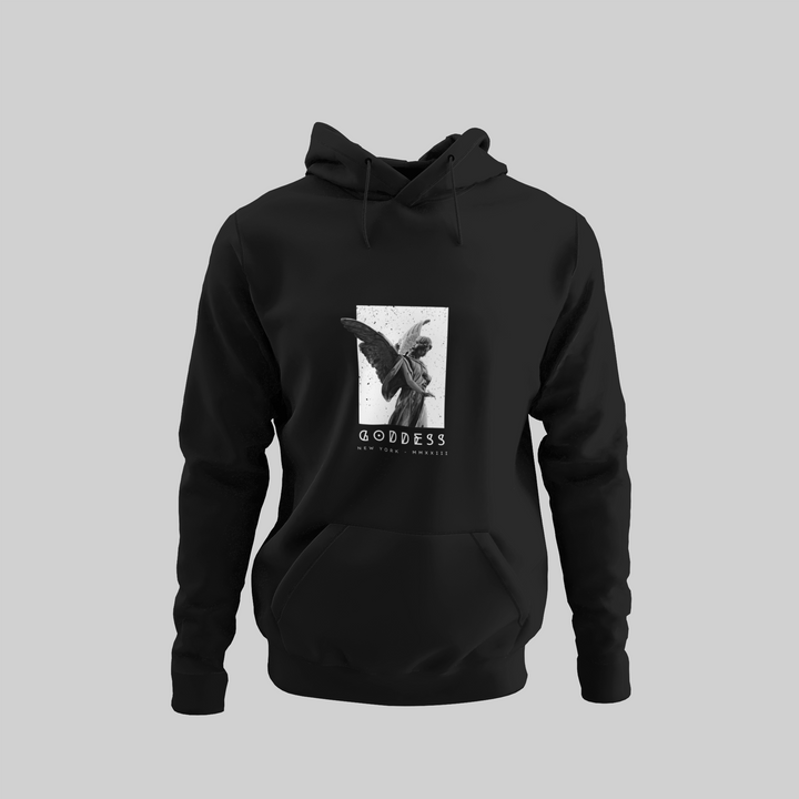 Goddess Graphic Black Hoodie