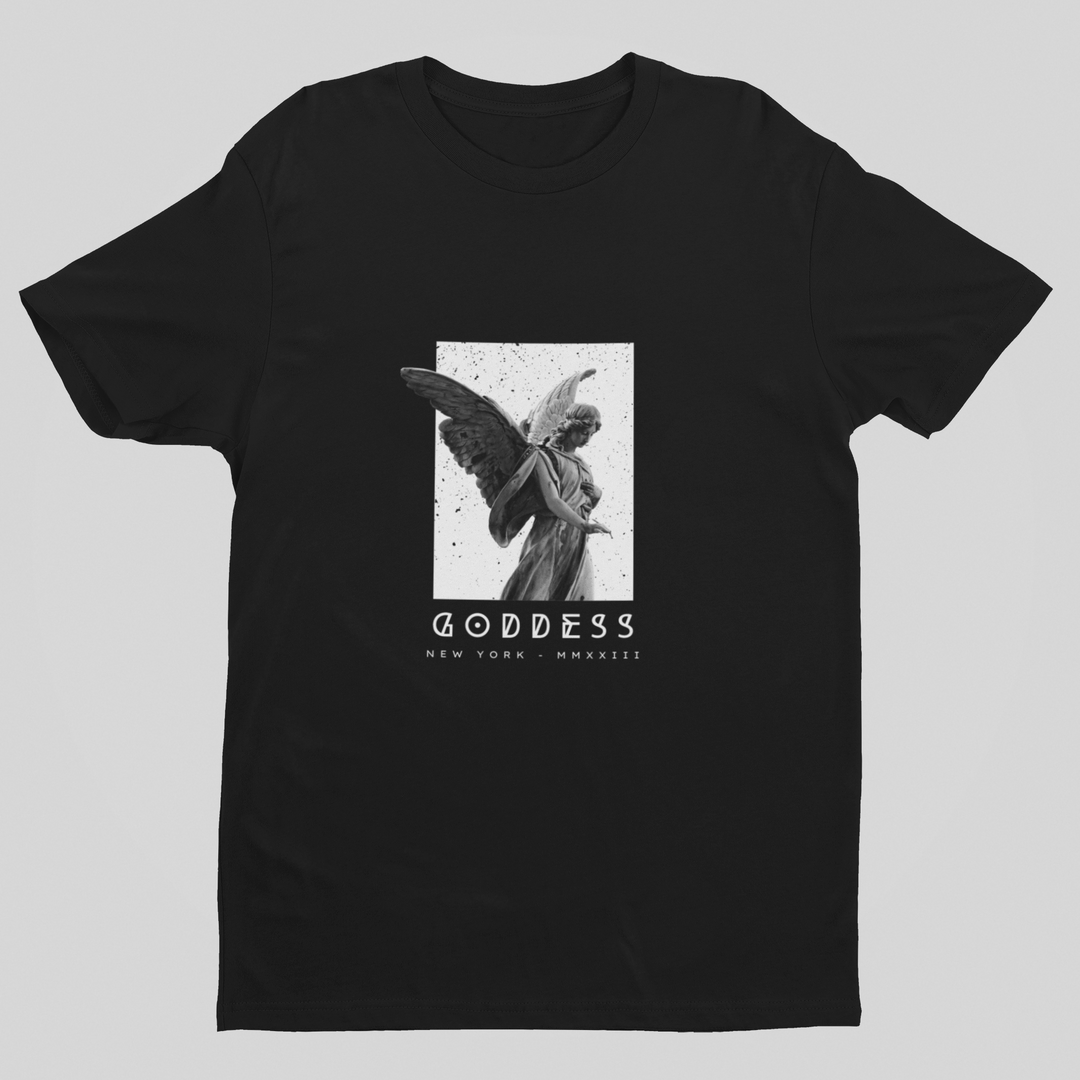 Goddess Short Sleeve Black T-Shirt