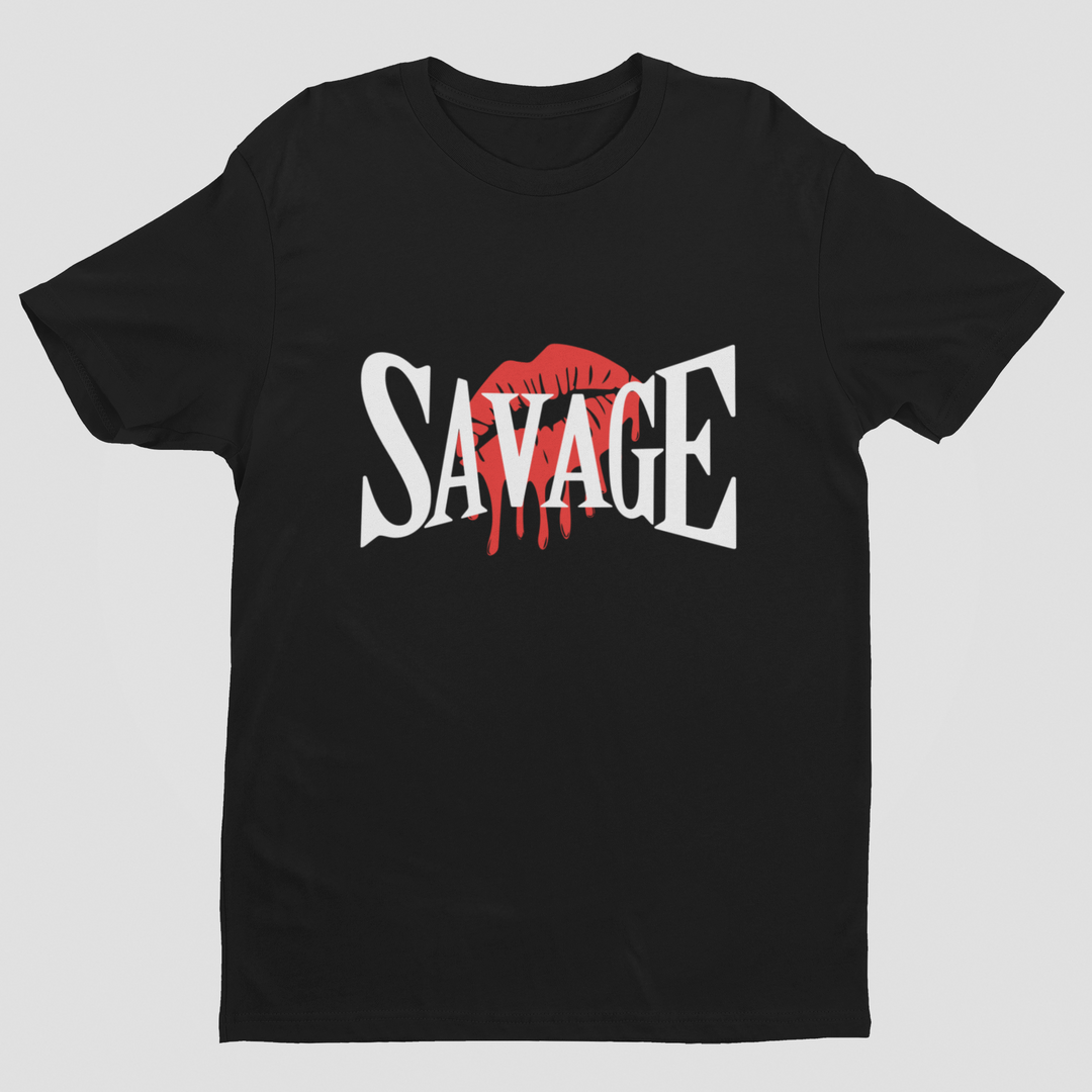 Bold Savage Short Sleeve Black T-Shirt