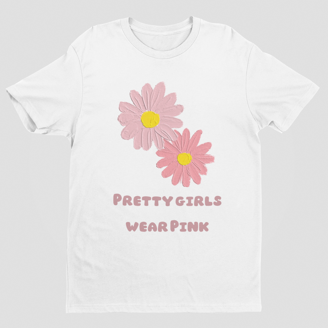 Pretty Girls Wear Pink Youth Short Sleeve T-Shirt