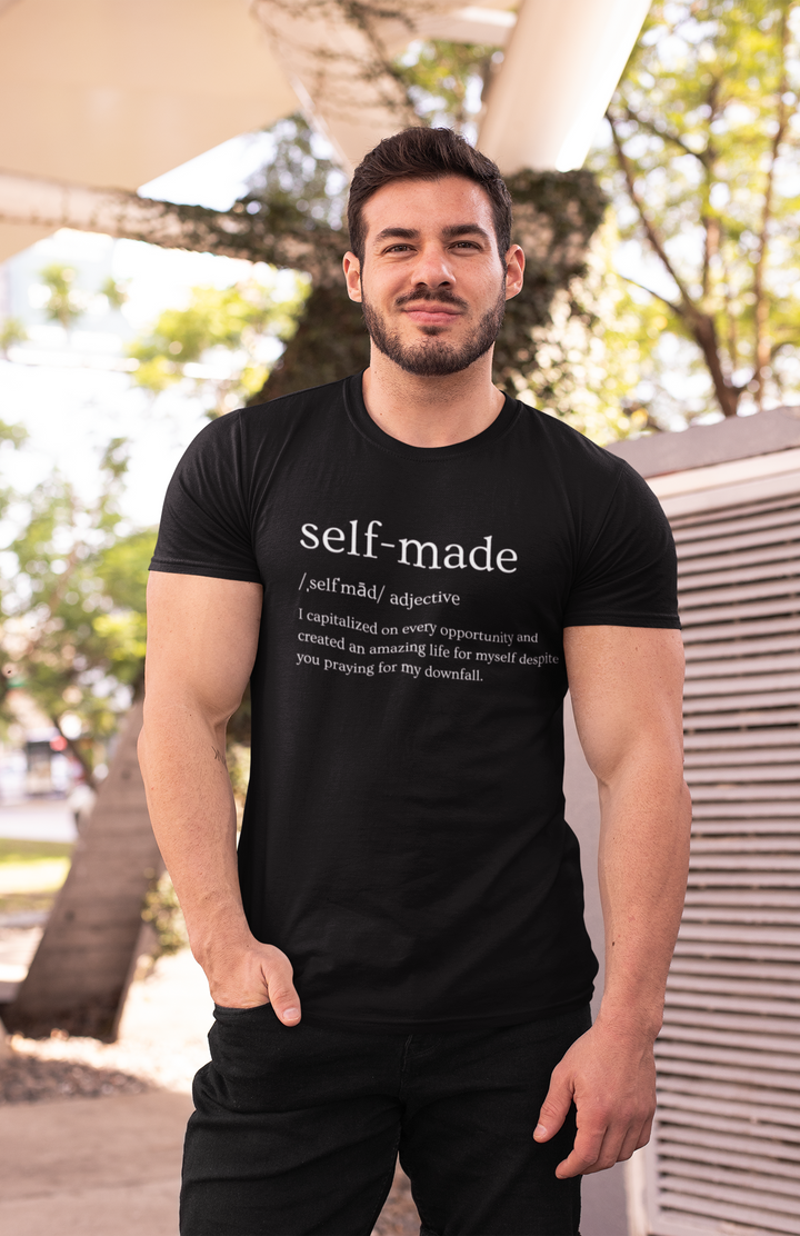 Unisex Self-Made Short Sleeve Black T-Shirt