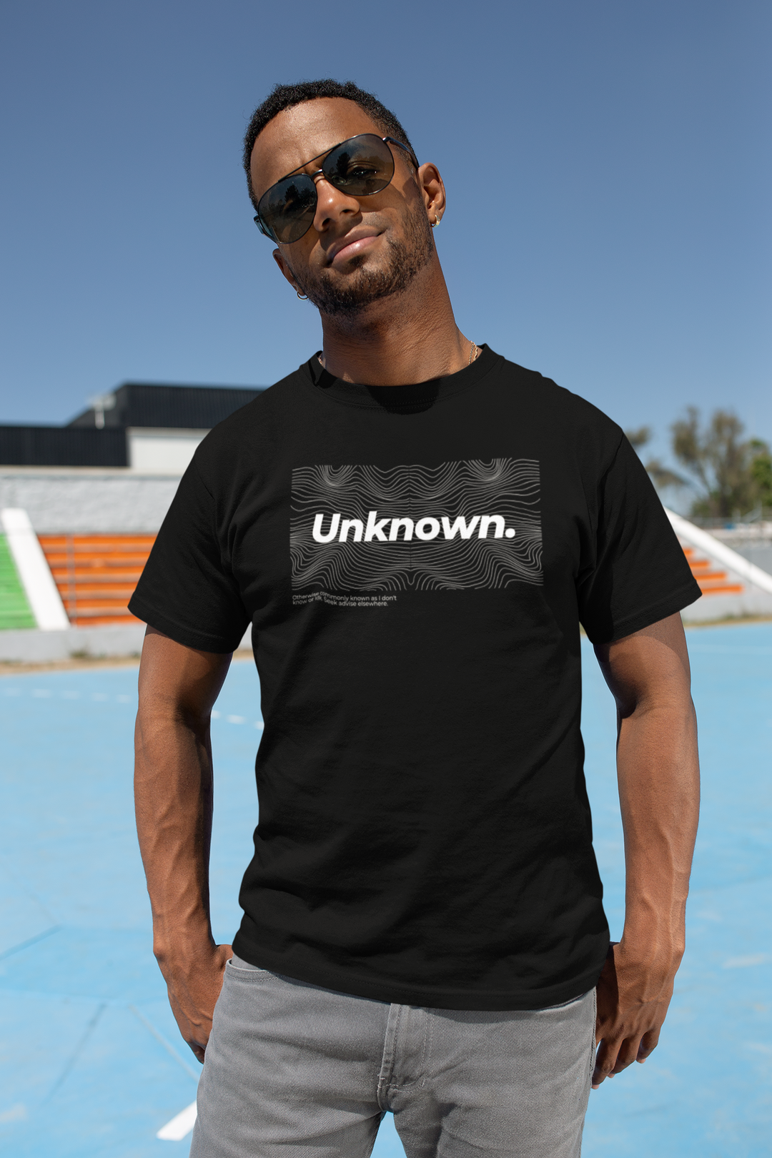 Unknown Graphic Short Sleeve Black T-Shirt